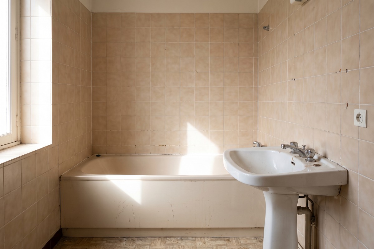Salle de bain avant rénovation